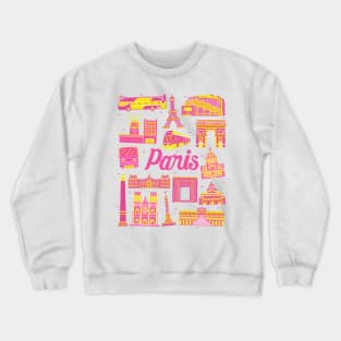 Paris Cityscape Landmark Crewneck Sweatshirt